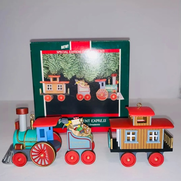 Vintage Hallmark Ornament The Ornament Express Special Edition Christmas Train - Picture 1 of 12